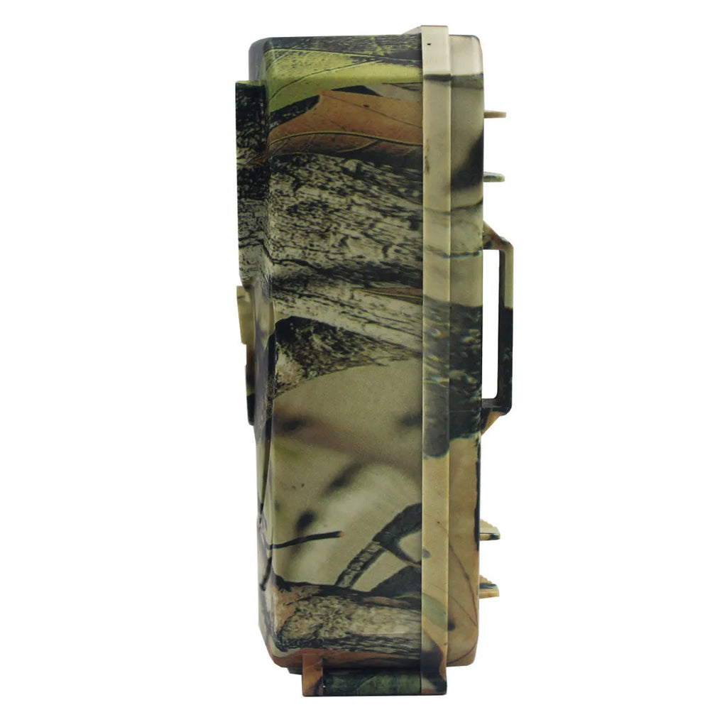Yellow brown 16MP hunting game camera with infrared night vision and waterproof housing