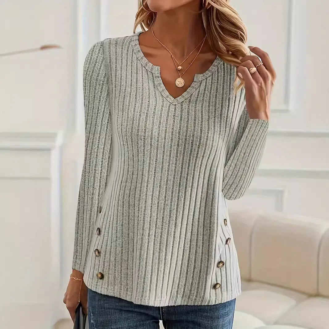 Men's casual knitted button sweater in solid colour with Japanese Korean styling