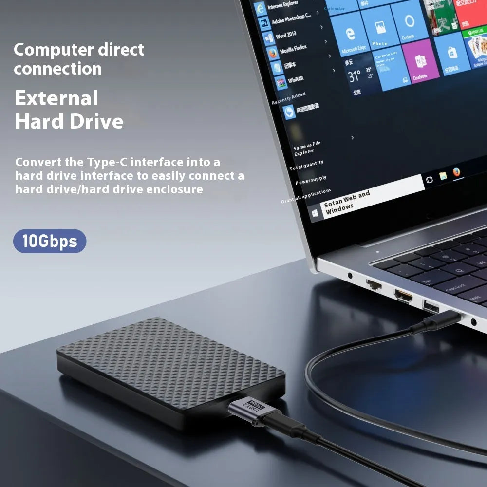 Micro USB B adapter converter showing Type-C and USB-A to Micro B male plug connections for charging and data transfer.