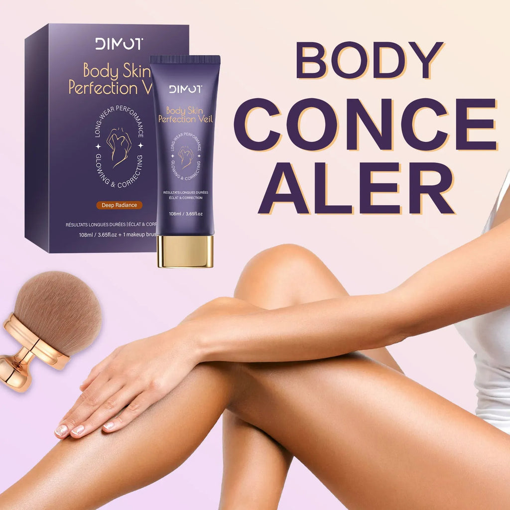 Waterproof tattoo and birthmark concealer cream 108ml with brush in four colours