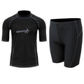 Men's quick-drying half sleeve swimsuit in nylon for snorkeling and surfing activities