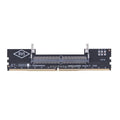 Memory adapter card converting laptop DDR4 SO-DIMM to desktop motherboard slot