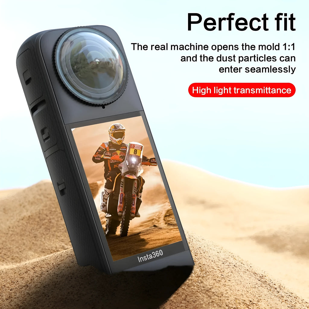 Insta360 X4 lens protective glasses rotating glass plastic accessories two-piece set