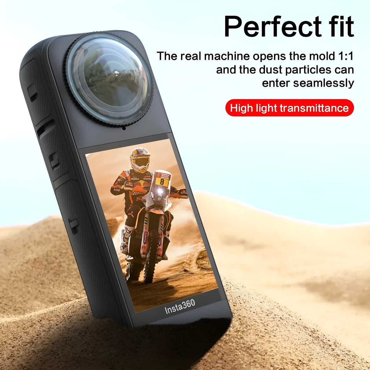 Insta360 X4 lens protective glasses rotating glass plastic accessories two-piece set