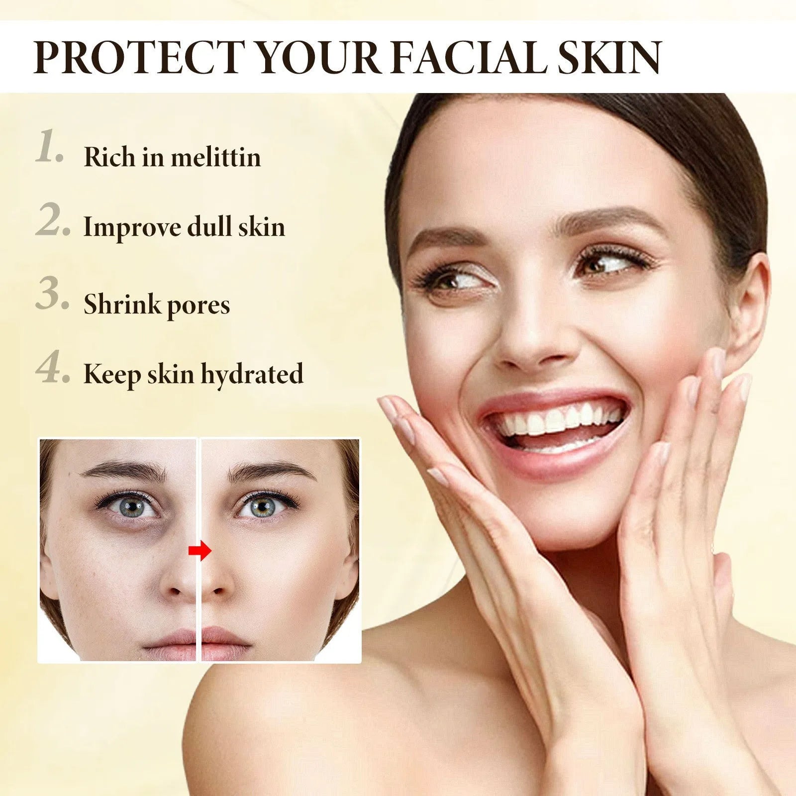 OUHOE Bee Firming Cream hydrating nourishing face cream in a 30g jar for skin firming