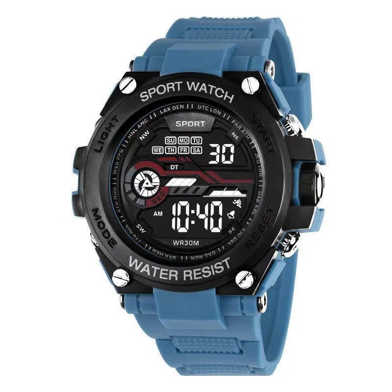 Fashion electronic digital watch for teenagers in one of ten colour options.