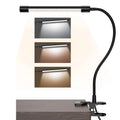 Black or white 26cm long USB-powered LED desk lamp for study desks.
