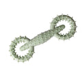 Blue TPR dog chew toy ring measuring 16cm diameter for puppy teething relief