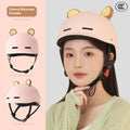 3C certified ABS electric bicycle helmet for commuting in mocha colour with strap