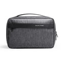 Multi-layer oxford cloth storage bag with wet-dry separation compartments in graphite grey colour