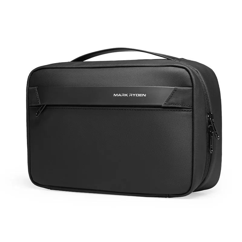 Multi-layer oxford cloth storage bag with wet-dry separation compartments in graphite grey colour