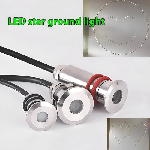 1W XINGX stainless steel underwater aisle underground LED breathing mini floor lamp step light face 22 holes 17 high 55