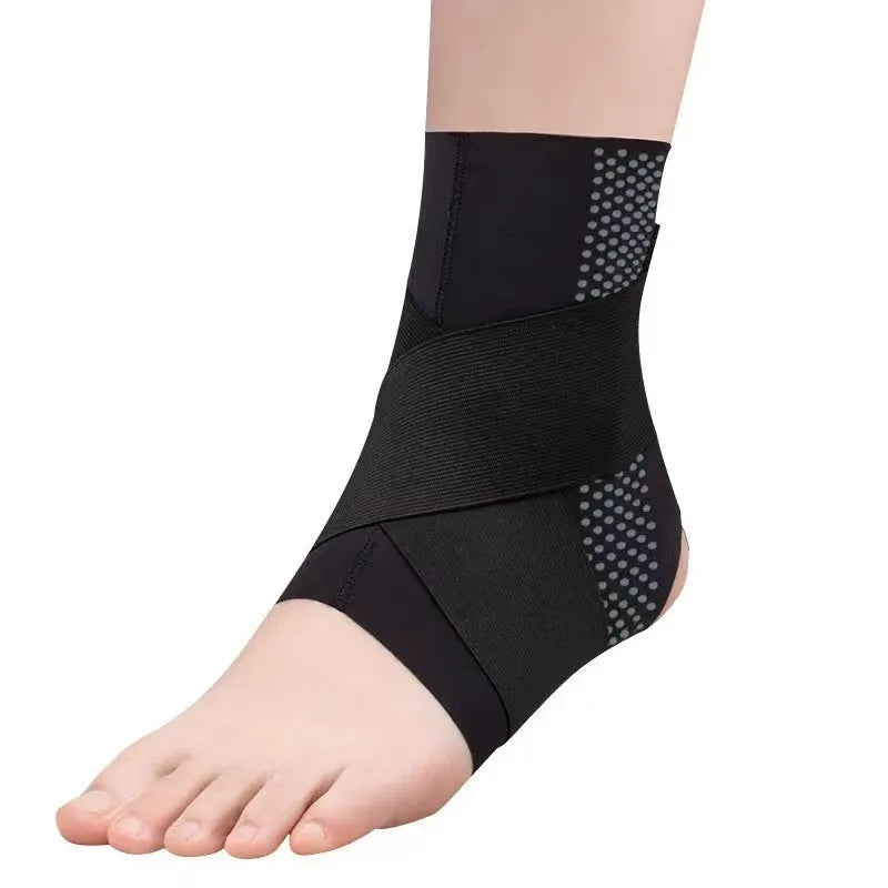Adult ankle support brace in Lycra fabric with anti-kick design for sports protection