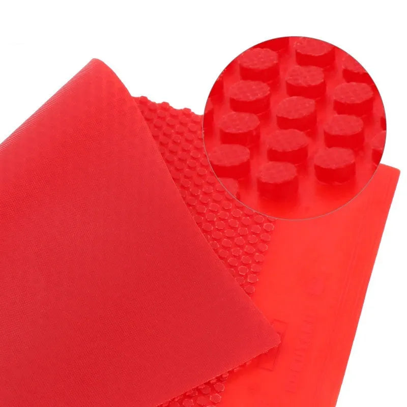 Single table tennis rubber sheet with small particle surface in black colour