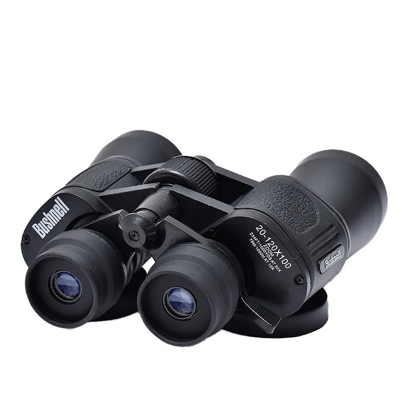 Outdoor binocular telescope with continuous zoom 20-120x magnification and 100mm objective lenses