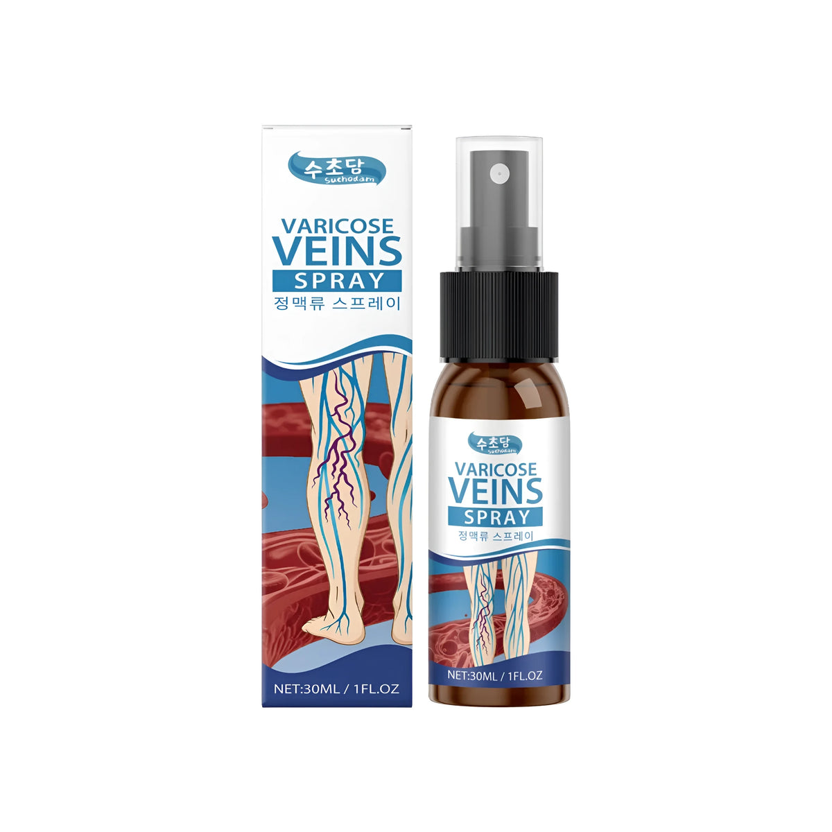 30ml leg soothing spray with panthenol and menthol for cooling leg relief