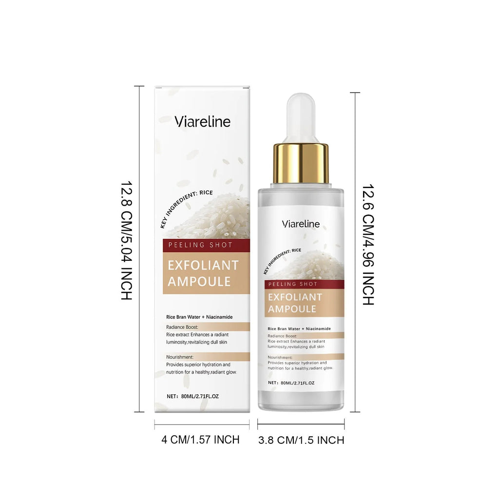 80ml facial skin moisturising and exfoliating liquid bottle