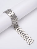Stainless steel Samsung Galaxy Watch band in multiple colour options showing 20mm and 22mm universal sizes
