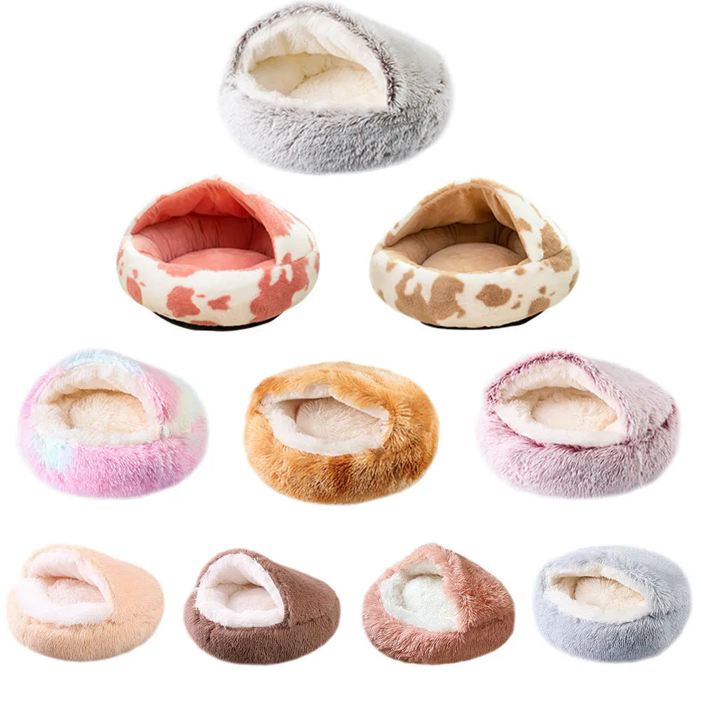 Waterproof cloth dog kennel with semi-enclosed design in gradient colour