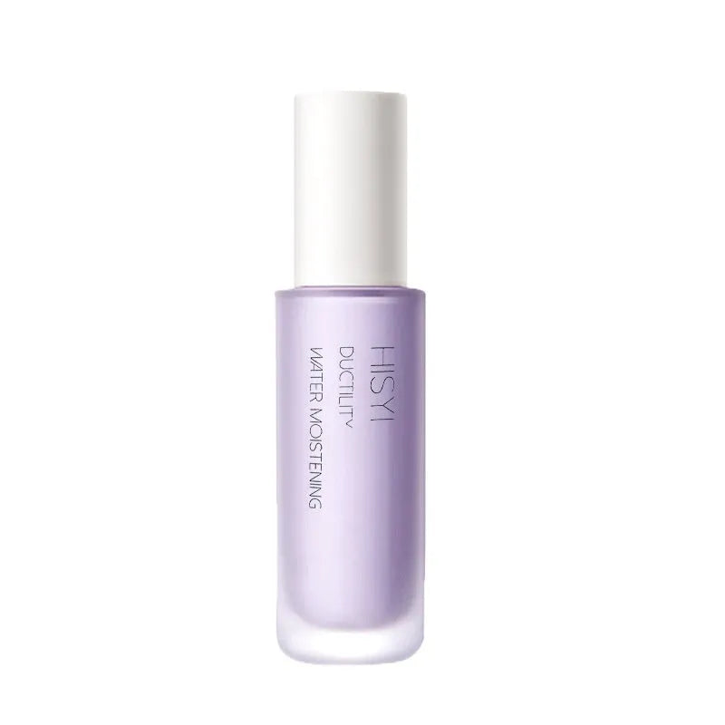 Clear silky makeup primer bottle for brightening, showing shade options 01, 02, and 03.