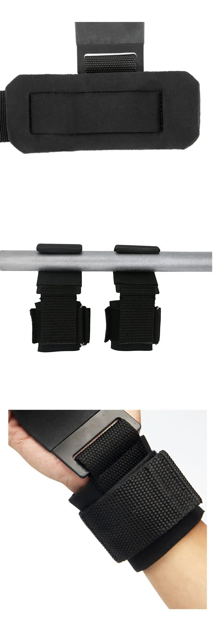 Rally suspension training belt with EVA power hooks for weightlifting deadlift free size 37x8cm