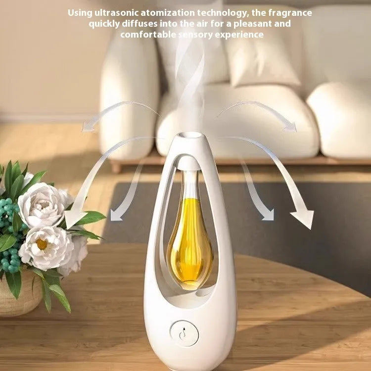 Ultrasonic aroma diffuser unit for air deodorising and mosquito repellent with six scent options
