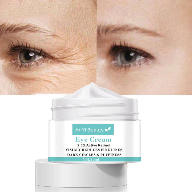 30ml Beauty Eye Cream tube with hyaluronic acid for dark circles and puffiness