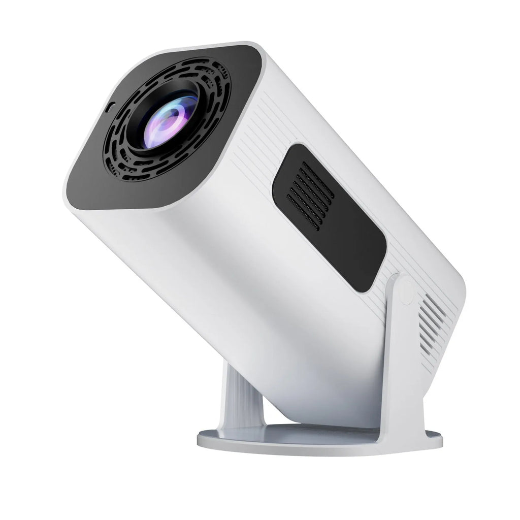 P330 portable mini projector in black or white with remote control and accessories