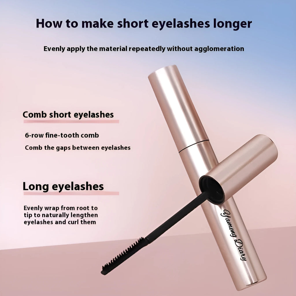 Long Curling Long-lasting Setting Mascara tube in black and brown colour options