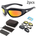 Tactical sunglasses with polarised lenses for outdoor cycling and sports activities